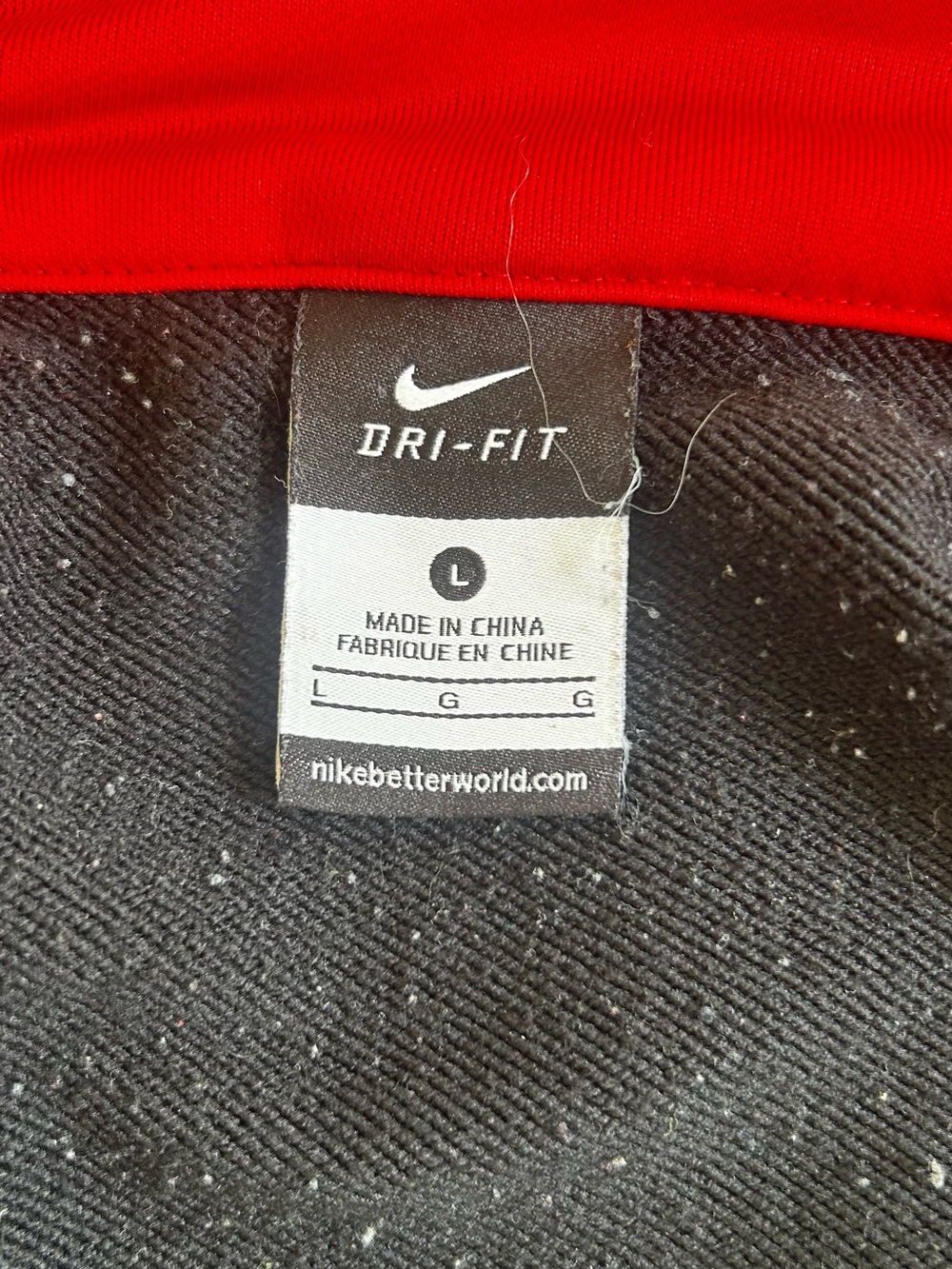 Nike Dri-FIT Black & Red Track Jacket - Picture 3 of 5
